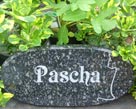 Pascha's pet memorial headstone
