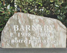 Barnaby's pet memorial