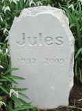 Jules' pet memorial