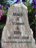 Mack, Yowee & Billy's pet memorial