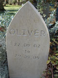 pet memorial for Oliver