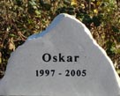 Oskar's pet memorial stone